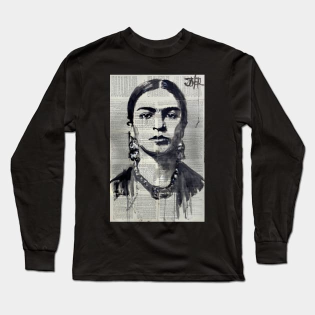 Frida K Long Sleeve T-Shirt by Loui Jover 